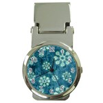 Snow Flake Art Money Clip Watch