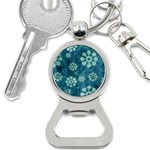 Snow Flake Art Bottle Opener Key Chain