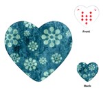 Snow Flake Art Playing Cards (Heart)