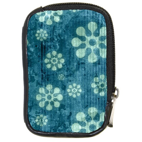 Snow Flake Art Compact Camera Leather Case from ArtsNow.com Front