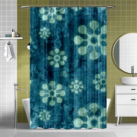Snow Flake Art Shower Curtain 48  x 72  (Small) from ArtsNow.com Curtain(48  X 72 ) - 42.18 x64.8  Curtain(48  X 72 )