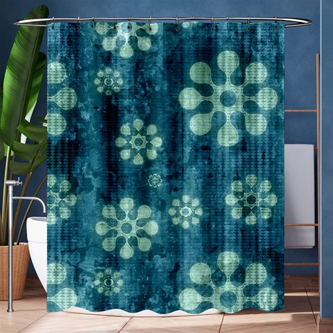 Snow Flake Art Shower Curtain 60  x 72  (Medium) from ArtsNow.com 60 x72  Curtain
