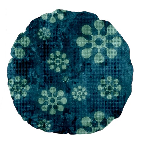 Snow Flake Art Large 18  Premium Round Cushion  from ArtsNow.com Front