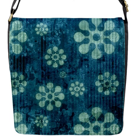 Snow Flake Art Flap Closure Messenger Bag (S) from ArtsNow.com Front