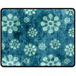 Snow Flake Art Double Sided Fleece Blanket (Medium)