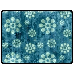 Snow Flake Art Double Sided Fleece Blanket (Large) from ArtsNow.com 80 x60  Blanket Front
