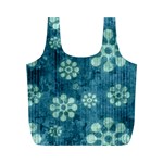 Snow Flake Art Full Print Recycle Bag (M)