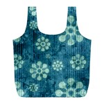 Snow Flake Art Full Print Recycle Bag (L)