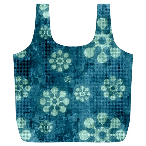Snow Flake Art Full Print Recycle Bag (XL) from ArtsNow.com Front