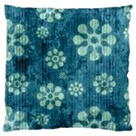 Snow Flake Art Large Flano Cushion Case (One Side)