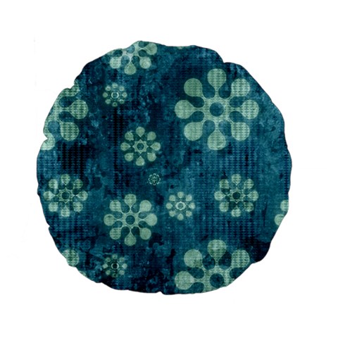 Snow Flake Art Standard 15  Premium Flano Round Cushion  from ArtsNow.com Front