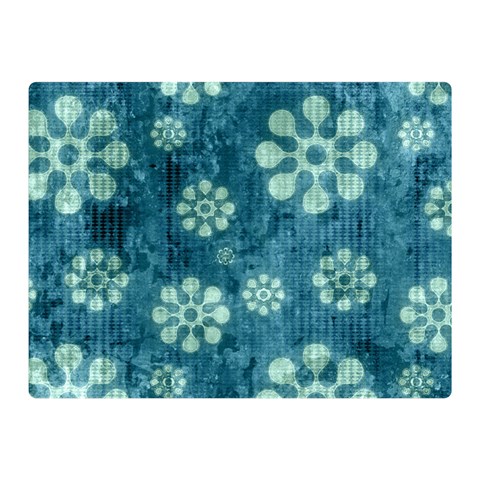 Snow Flake Art Double Sided Flano Blanket (Mini) from ArtsNow.com 35 x27  Blanket Front