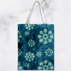 Snow Flake Art Zipper Classic Tote Bag from ArtsNow.com Front