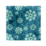 Snow Flake Art Small Satin Scarf (Square)