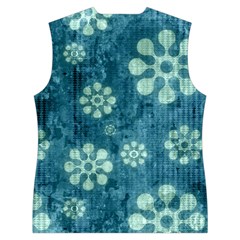 Snow Flake Art Women s Button Up Vest from ArtsNow.com Back