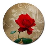 Red Rose Art Round Mousepad