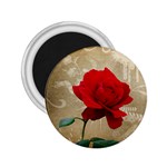 Red Rose Art 2.25  Magnet