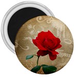 Red Rose Art 3  Magnet