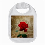 Red Rose Art Bib