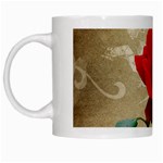 Red Rose Art White Mug