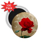 Red Rose Art 2.25  Magnet (100 pack) 