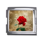 Red Rose Art Mega Link Italian Charm (18mm)