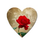 Red Rose Art Magnet (Heart)