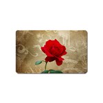 Red Rose Art Magnet (Name Card)