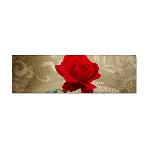 Red Rose Art Sticker Bumper (10 pack) from ArtsNow.com Front