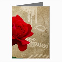 Red Rose Art Greeting Card from ArtsNow.com Left