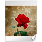 Red Rose Art Canvas 18  x 24 