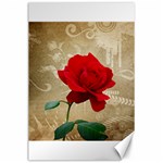 Red Rose Art Canvas 24  x 36 