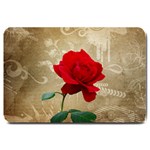 Red Rose Art Large Doormat