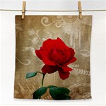 Red Rose Art Face Towel