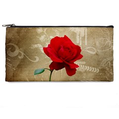 Red Rose Art Pencil Case from ArtsNow.com Front