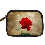 Red Rose Art Digital Camera Leather Case