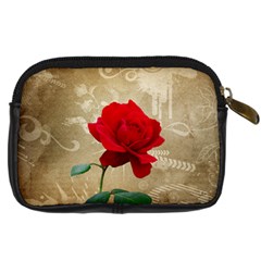 Red Rose Art Digital Camera Leather Case from ArtsNow.com Back