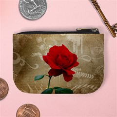 Red Rose Art Mini Coin Purse from ArtsNow.com Back