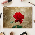 Red Rose Art Cosmetic Bag (XL)