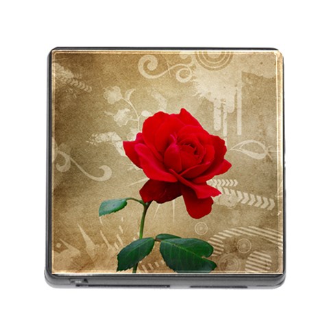 Red Rose Art Memory Card Reader (Square 5 Slot) from ArtsNow.com Front