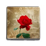 Red Rose Art Memory Card Reader (Square 5 Slot)