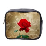 Red Rose Art Mini Toiletries Bag (Two Sides)