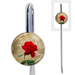 Red Rose Art Book Mark