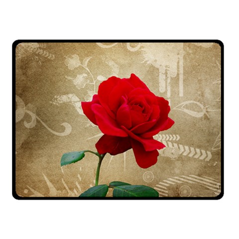 Red Rose Art Fleece Blanket (Small) from ArtsNow.com 50 x40  Blanket Front