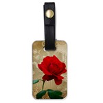 Red Rose Art Luggage Tag (one side)