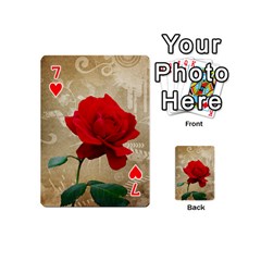 Red Rose Art Playing Cards 54 (Mini) from ArtsNow.com Front - Heart7