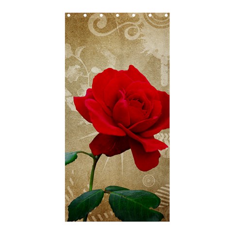 Red Rose Art Shower Curtain 36  x 72  (Stall) from ArtsNow.com Curtain(36 X72 ) - 33.26 x66.24  Curtain(36 X72 )