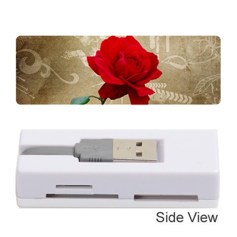 Red Rose Art Memory Card Reader (Stick) from ArtsNow.com Front