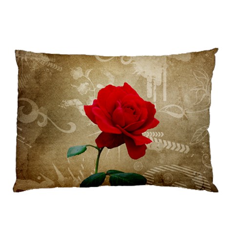 Red Rose Art Pillow Case (Two Sides) from ArtsNow.com Front