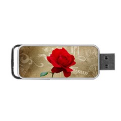 Red Rose Art Portable USB Flash (Two Sides) from ArtsNow.com Front